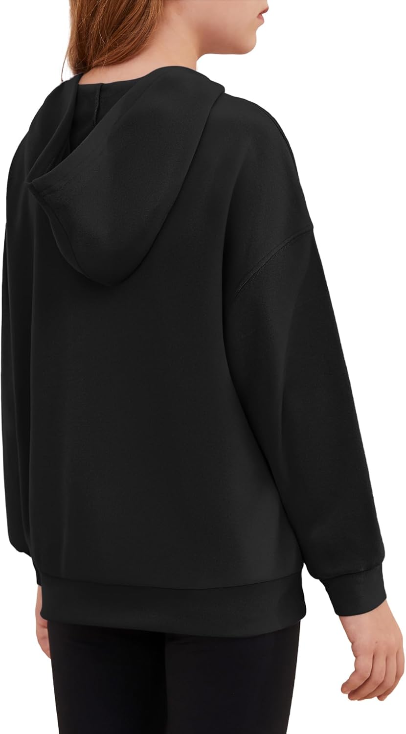 Kids Hoodeis Girls Cute Sweatshirts Pullover Long Sleeve Crewneck Drop Shoulder Tops 2025 Trendy - Image 4