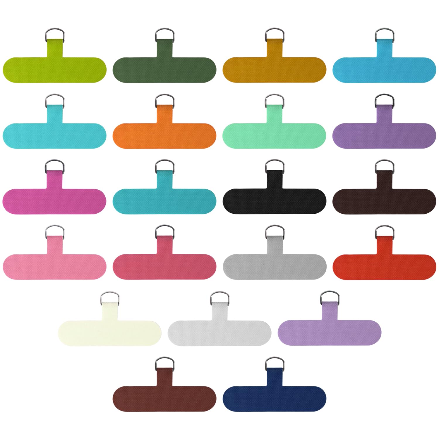 Oodjvn Color 21 Pieces Of Mobile Phone Lanyard Clips, Lanyard Replacement Patches, Mobile Phone Lanyard Gaskets, Suitable For All Mobile Phone Lanyards.