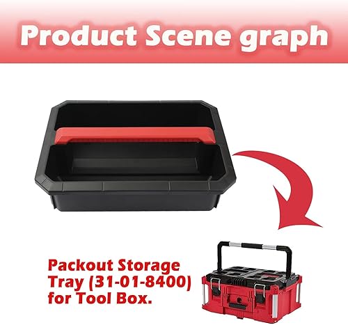Miniatura 5 de 31-01-8400 Bandeja de almacenamiento para caja de herramientas grande Milwaukee 48-22-8425, 48-22-8426