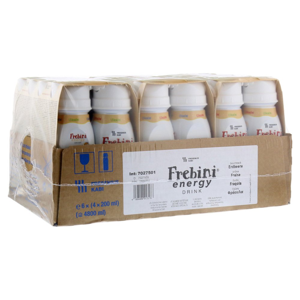 Frebini Energy DRINK Erdbeere, 6X4X200 ml
