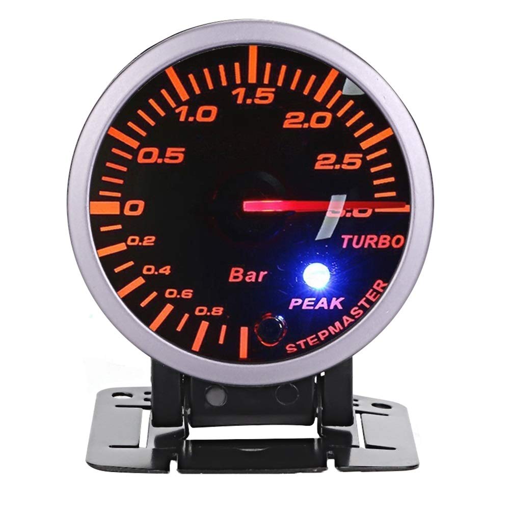 KSTE 2,5 pulgadas 60mm 3,0 Bar LED coche Modificación Turbo Boost Gauge Medidor puntero DC12V