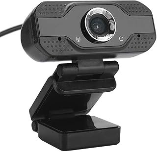 Junluck 1080P Webcam, HD Webcam with Microphone, Multi-Compatible & Drive Free Camera, USB Camera for Video Conferencing/Online Work/Home Office, Support 3D Denoising and Image Enhancement