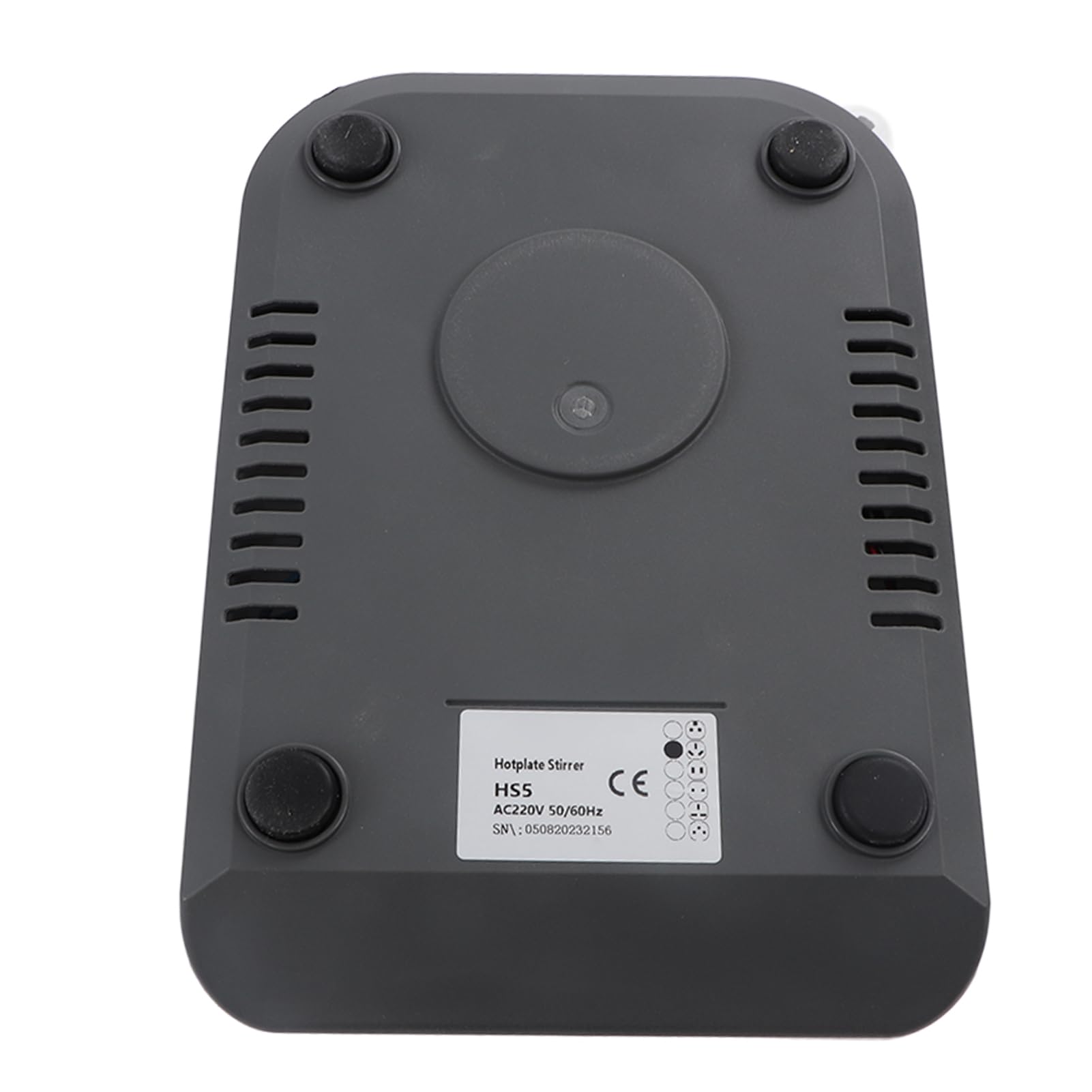 Miscelatore con piastra riscaldante con agitatore magnetico con capacità di 2 litri e potenza di riscaldamento di 200 W, gamma di velocità da 200 a 1500 giri/min, motore senza