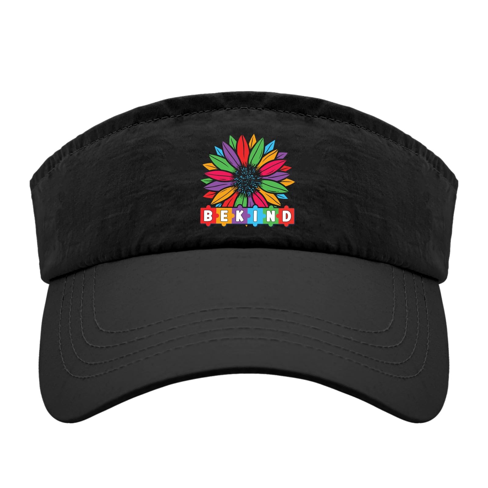 Be Kind Autism Awareness Cap Visor Hat for Teens Sun Visor Hats Trendy Visor Hats