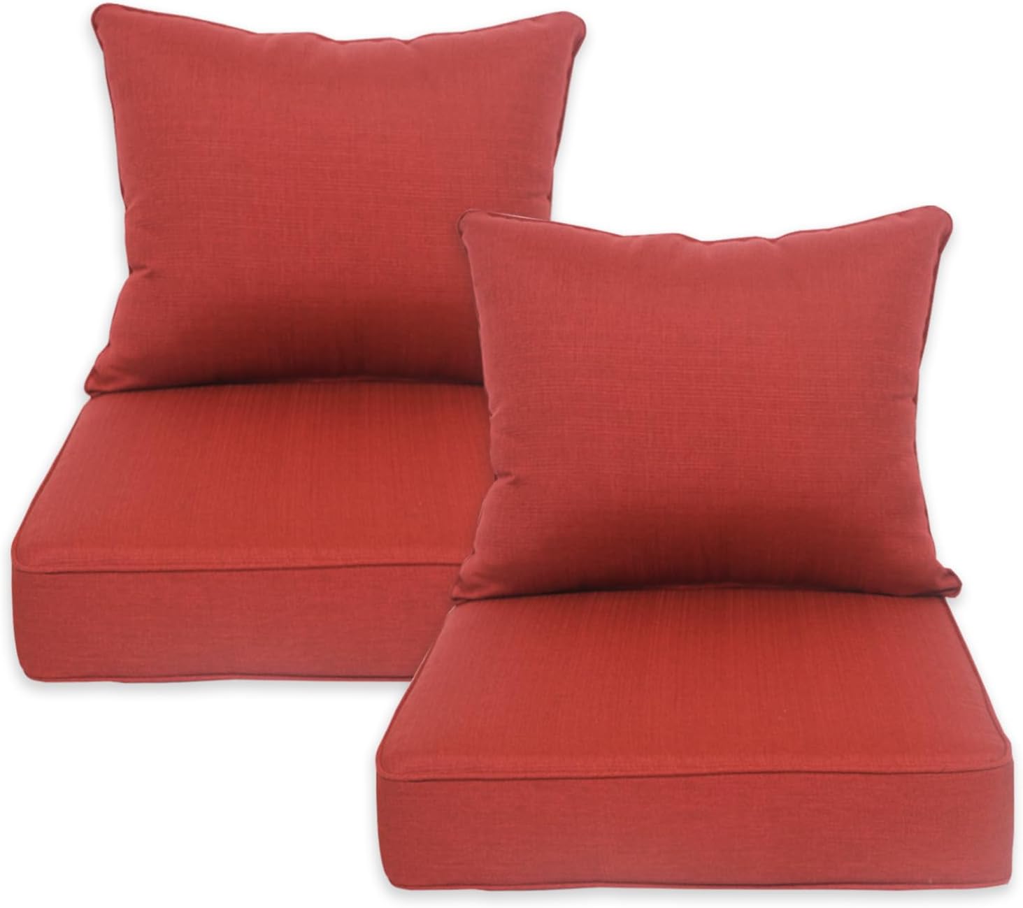 COZYVIDA Indoor/Outdoor Deep Seat Patio Cushions Resilient Foam