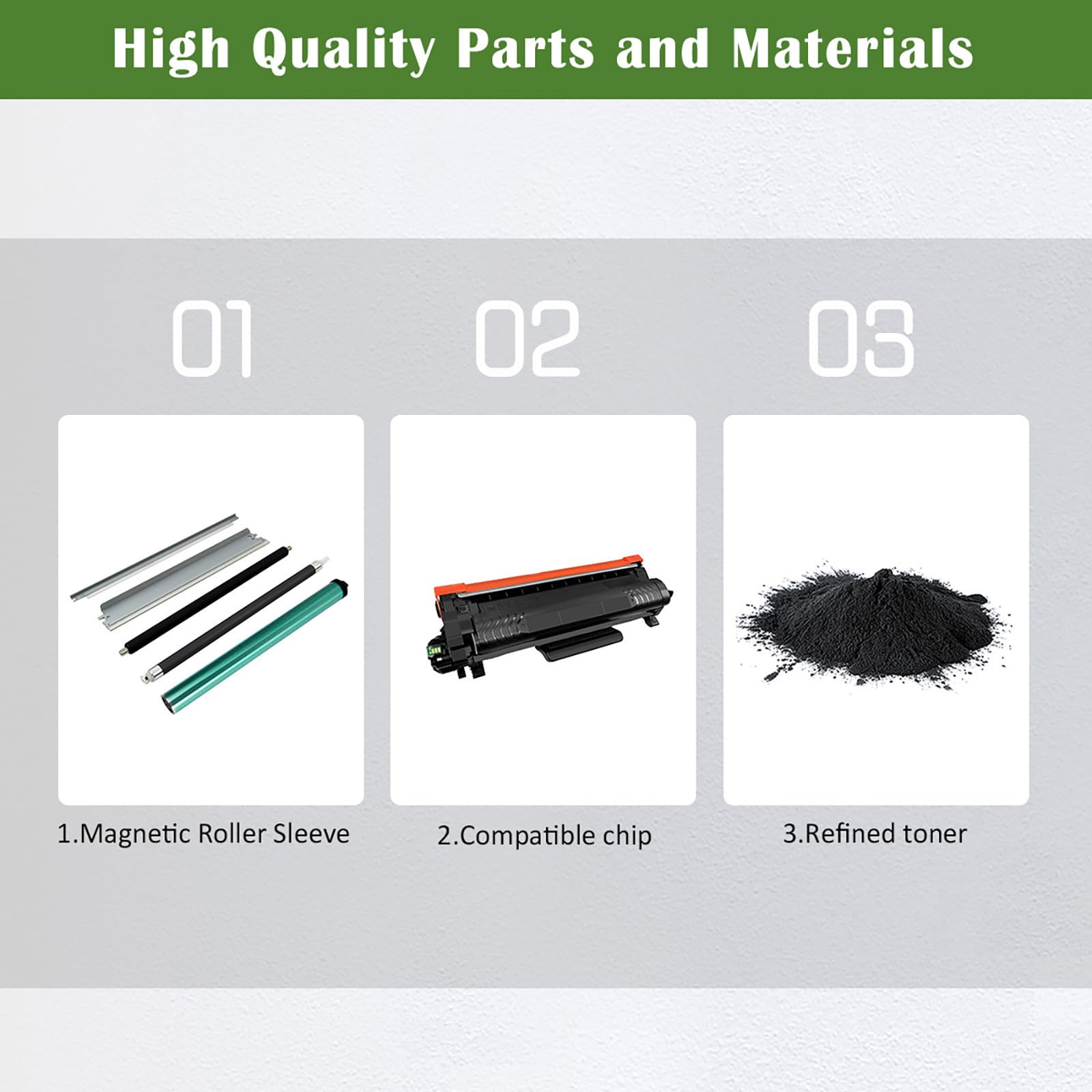 Cartuccia Toner Compatibile TN-2510 TN2510 Capacità Standard 1200 Pagine Nero per Brother MFC-L2800DW L2827DWXL L2835DW L2860DWE HL-L2400DW L2445DW L2447DW DCP-L2660DW L2620DW L2627DWXL Stampanti