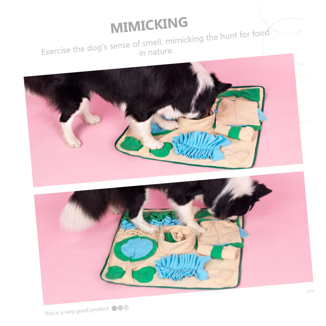 ibasenice Hundefuttermatte aus Polar Fleece mit Kreativem Design zur Geruchsschulung und Futterjagd für Hunde als Praktische und Realistische Schnüffelmatte im Haustier Futterplatz