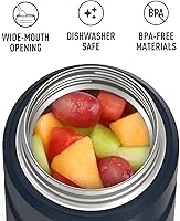 Vista 98 de THERMOS Stainless King Tarro de alimentos aislado al vacío con cuchara, 16 onzas, verde militar