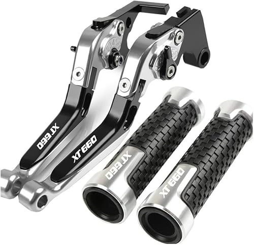 Miniatura 9 de KSHSAA Palanca de freno de embrague de motocicleta Yam&ha XT660X XT660 X R Z XT 660 2004-2017 2005 2006 2007 2008 Palanca de freno de embrague de