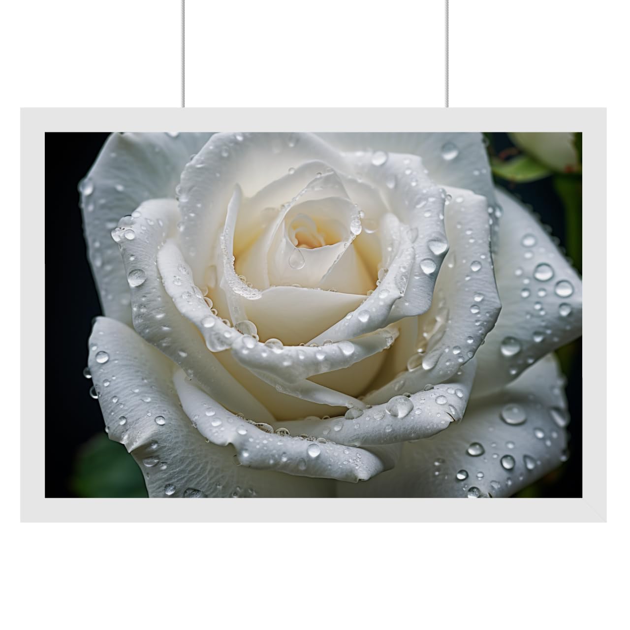 Rain Droplets On Roses