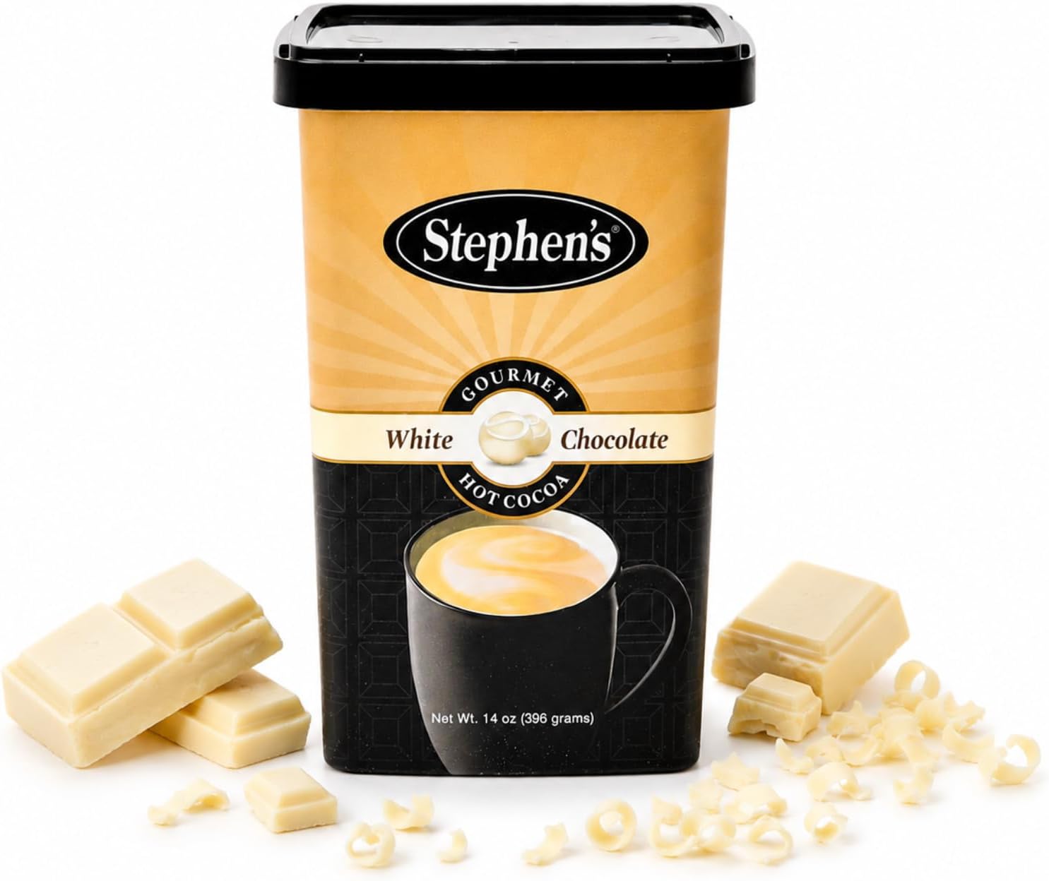 Stephen's Gourmet White Chocolate Hot Cocoa Mix, Rich & Creamy Premium Hot Chocolate, 14 oz. (Pack of 1)