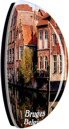 Miniatura 2 de Weekino Bélgica Centro Histórico de Brujas Brujas Imán para nevera Cristal 3D Turístico Ciudad Viaje Recuerdo Colección Regalo Fuerte Etiqueta