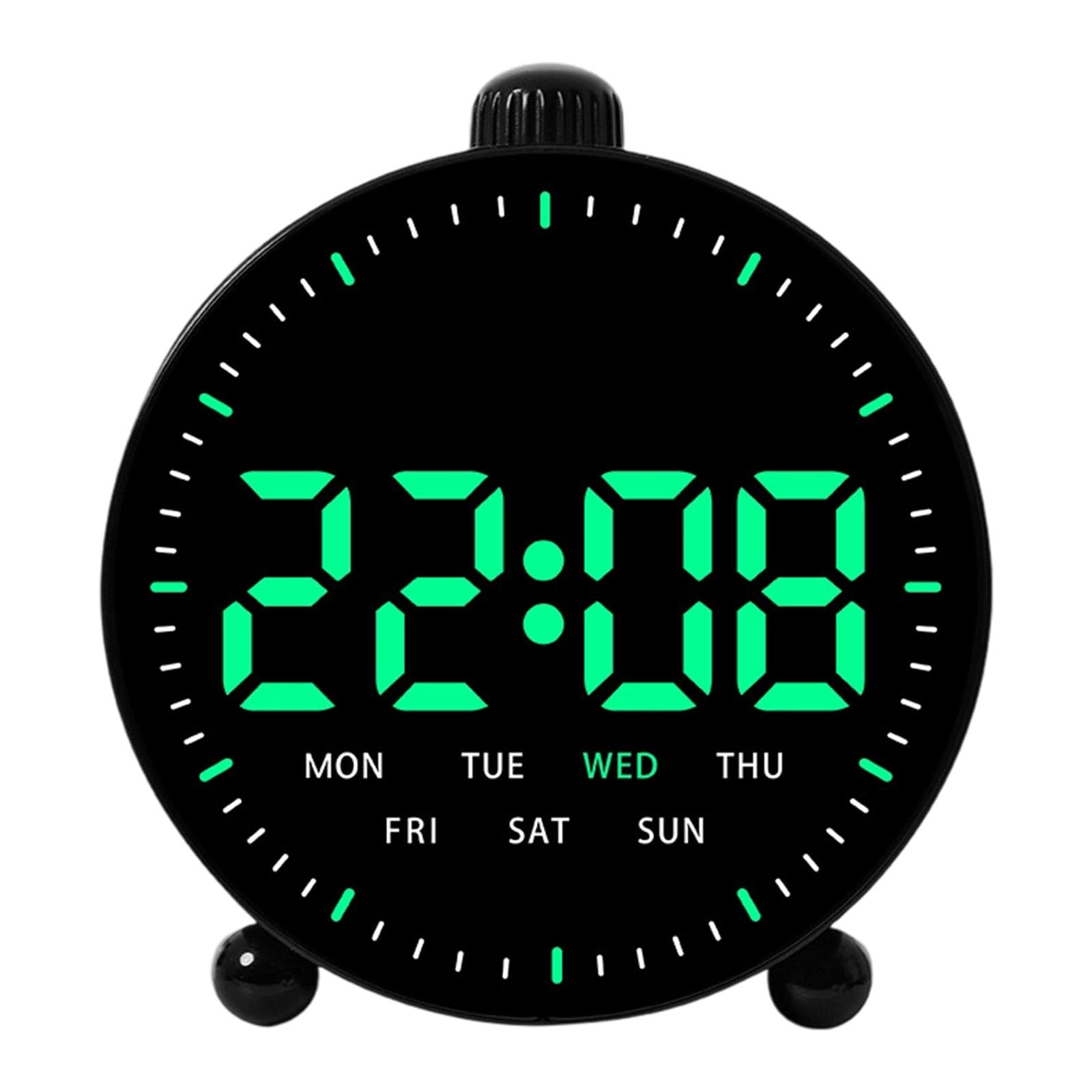 HDOYTXXM Multipurpose LED Desk Clock with Mute Timer & Night Light for Home Bedroom Use Clear Display Bright Digital Alarm Clock with Countdown Feature