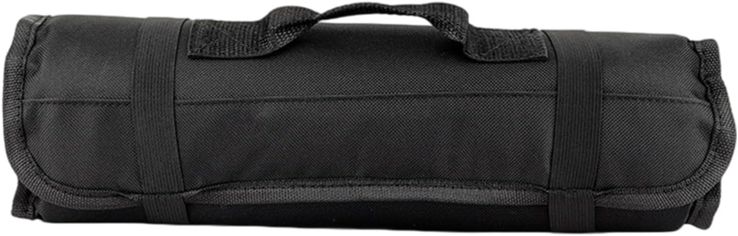Organized Tool Storage Bag Rolling Up Portable Feature Handle and Strap Multi Compartment for Household Tool Strap