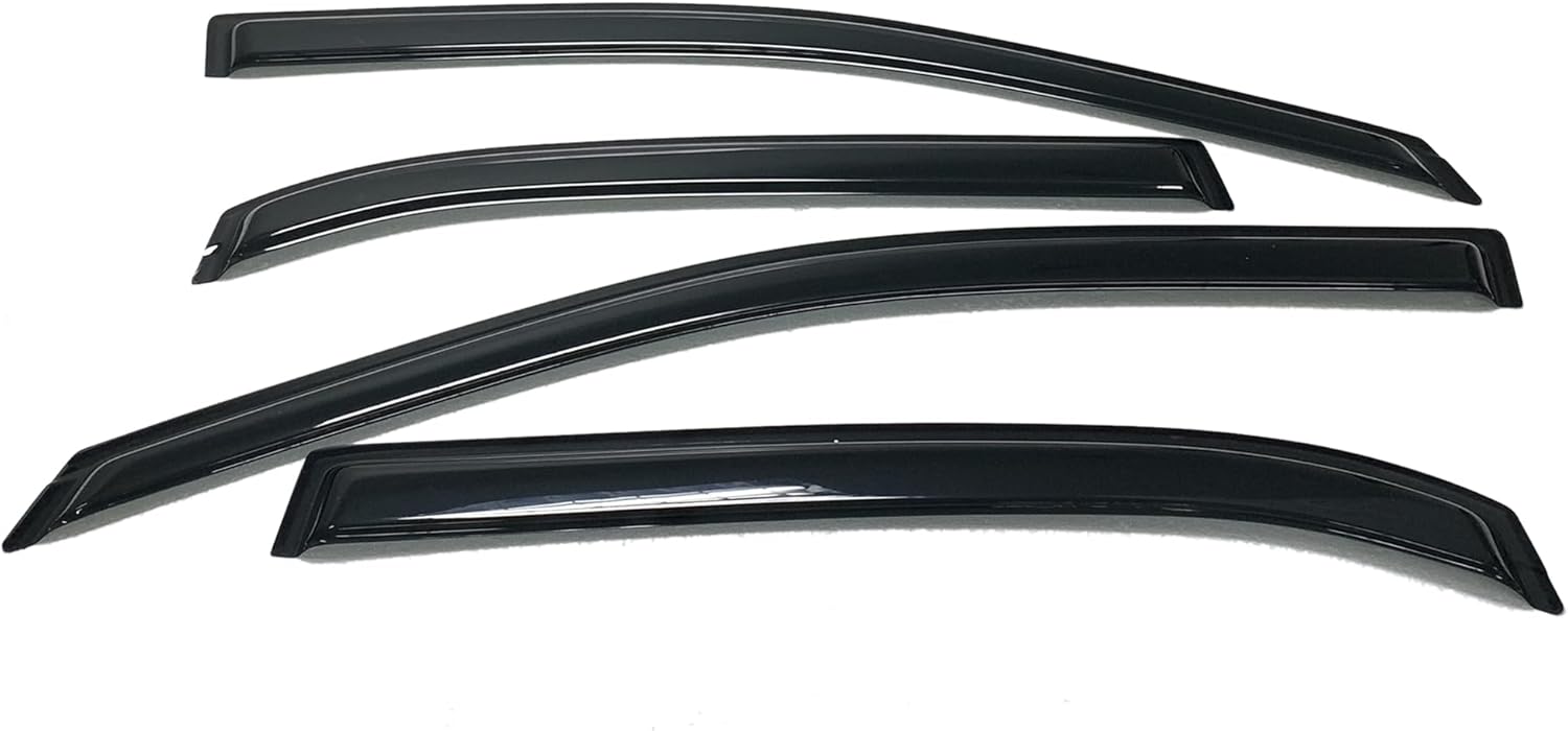 Smoke Tinted Window Sun Rain Visors Vent Guard Deflector Shade Compatible with Chevrolet Equinox 2010-2017