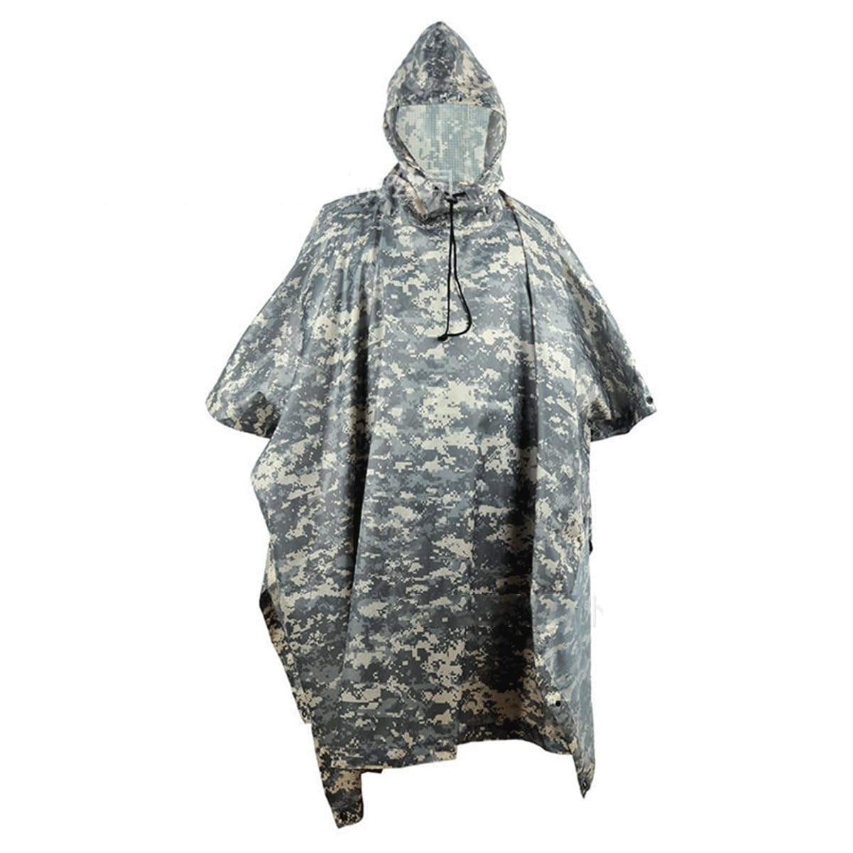 Poncho, Turystyczne Ponczo Przeciwdeszczowe, Płaszcz Przeciwdeszczowy Z Kapturem, Peleryna Przeciwdeszczowa, Sweter W Kamuflażu, Sportowa Peleryna Przeciwdeszczowa/#4
