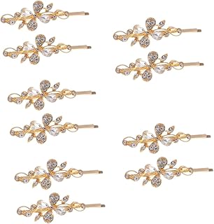 فوميز. 10 قطع من دبابيس شعر الزفاف لتزيين حفلات الزفاف، مشابك شعر صغيرة للنساء، مشابك شعر للنساء، مشابك شعر للنساء، اكسسوارات شعر من خليط معدني
