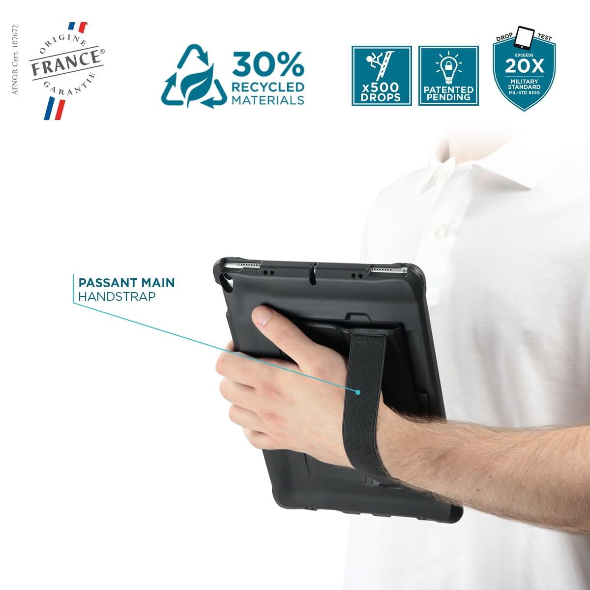 Mobilis 053019 custodia per tablet 27,7 cm (10.9") Cover Nero