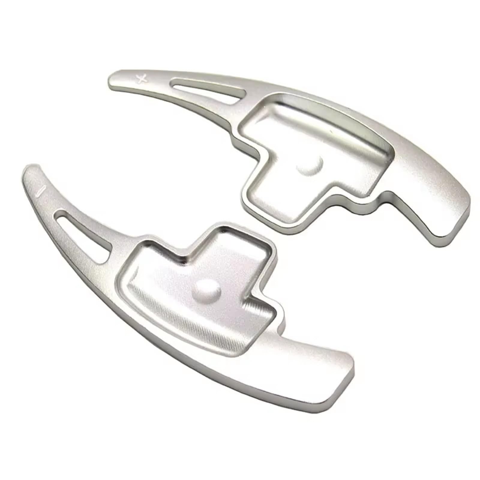 Btedsxc Silver Car Gear Paddles Compatible With Benz For Glk For Cla For Gla Car Steering Wheel Paddle Extension Shifters