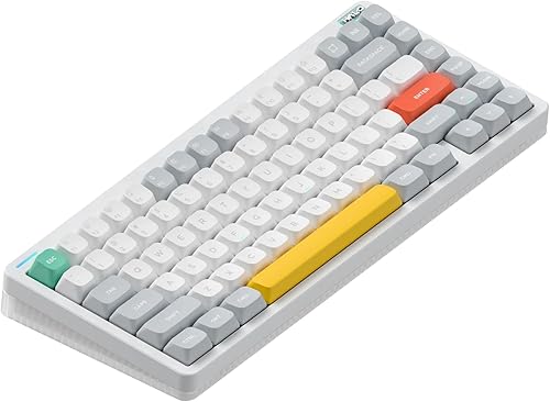 nuphy Halo75 V2 - Kyeboard mecánico para juegos, teclado Bluetooth inalámbrico 75% intercambiable en caliente, teclado retroiluminado RGB de 83
