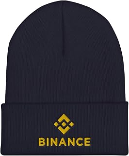 Hogue WS LLC Binance Coin Logo Hat (Embroidered Cuffed Beanie) Crypto Exchange