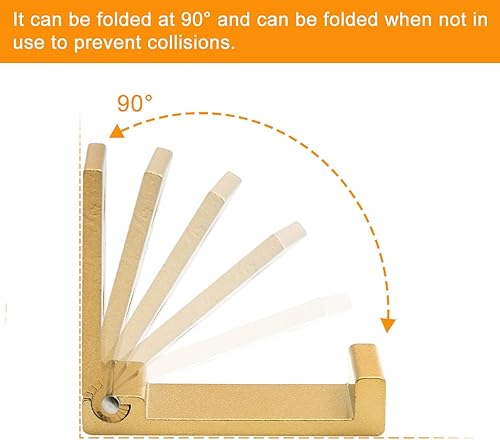 Miniatura 4 de Ganchos plegables para colgar en la pared, 5 ganchos plegables de aleación de aluminio para ropa, gancho plegable de aleación de aluminio para