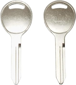 20PCS Y159 All-Metal Key Blanks, Premium Nickel-Plated Brass Construction, Non-Transponder Ignition & Door Replacement Keys for Domestic Trucks and Work Vans