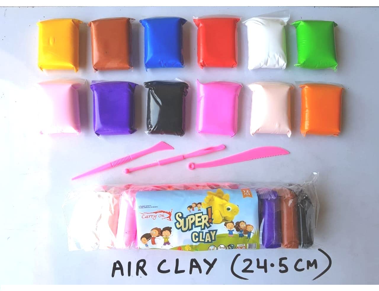Craftwings 12 Pcs Colors Air Foam Clay. Model Air Clay, Bouncy Clay, Super Light DIY Clay for Creative Art DIY Crafts, Gift for Kids ((Clay Pack of 12 Pcs)