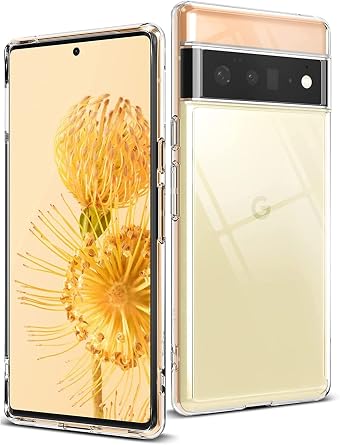 Google Pixel 6 Pro Case, Huy Transparent Ultra Light Ultra Thin Drop Protection Simple TPU Soft Case Shock Absorption Back Cover Scratch Resistant