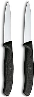 Victorinox Swiss Classic, Schäl- und Gemüsemesser Set, 2teilig, Extra Scharfe Klinge, Gerader Schliff für Präzise Schnitte, 8 cm, Rostfreier Stahl, Schwarz Victorinox Swiss Classic, Schäl- und Gemüsemesser Set, 2teilig, Extra Scharfe Klinge, Gerader Schliff für Präzise Schnitte, 8 cm, Rostfreier Stahl, Schwarz