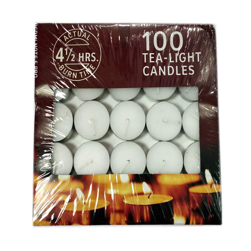 Ezee Wax Tea Light Candles Pack of 100 Amazon.in Home & Kitchen