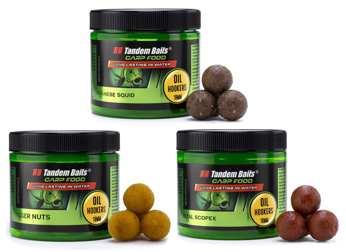 Tandem Baits Carp Food Perfection Oil Hookers | Carp Hook Baits | Carp Fishing Without Effort | Bait for Big Fish 18 mm 120 g