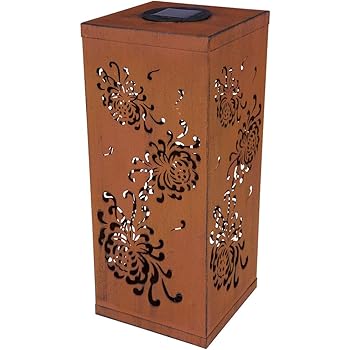 Solarleuchte Garten Laterne Fur Draussen Solarlampe Gartendeko Rostoptik Gartenlampen Solar Gartenlaterne Dekoleuchte Led Hohe 38 Cm Rost Amazon De Beleuchtung