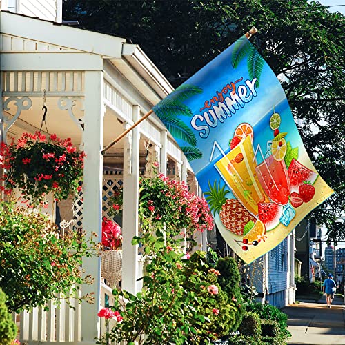 Morigins Summer Fun 28X40 Inch Decorative Tropical Beach Pineapple Party House Flag #TOP5