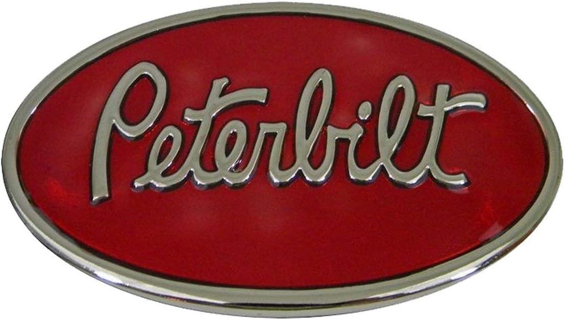 SuperSenter Premium Peterbilt Red Trucking Belt Buckle - Men or Women Western Belt Accessory