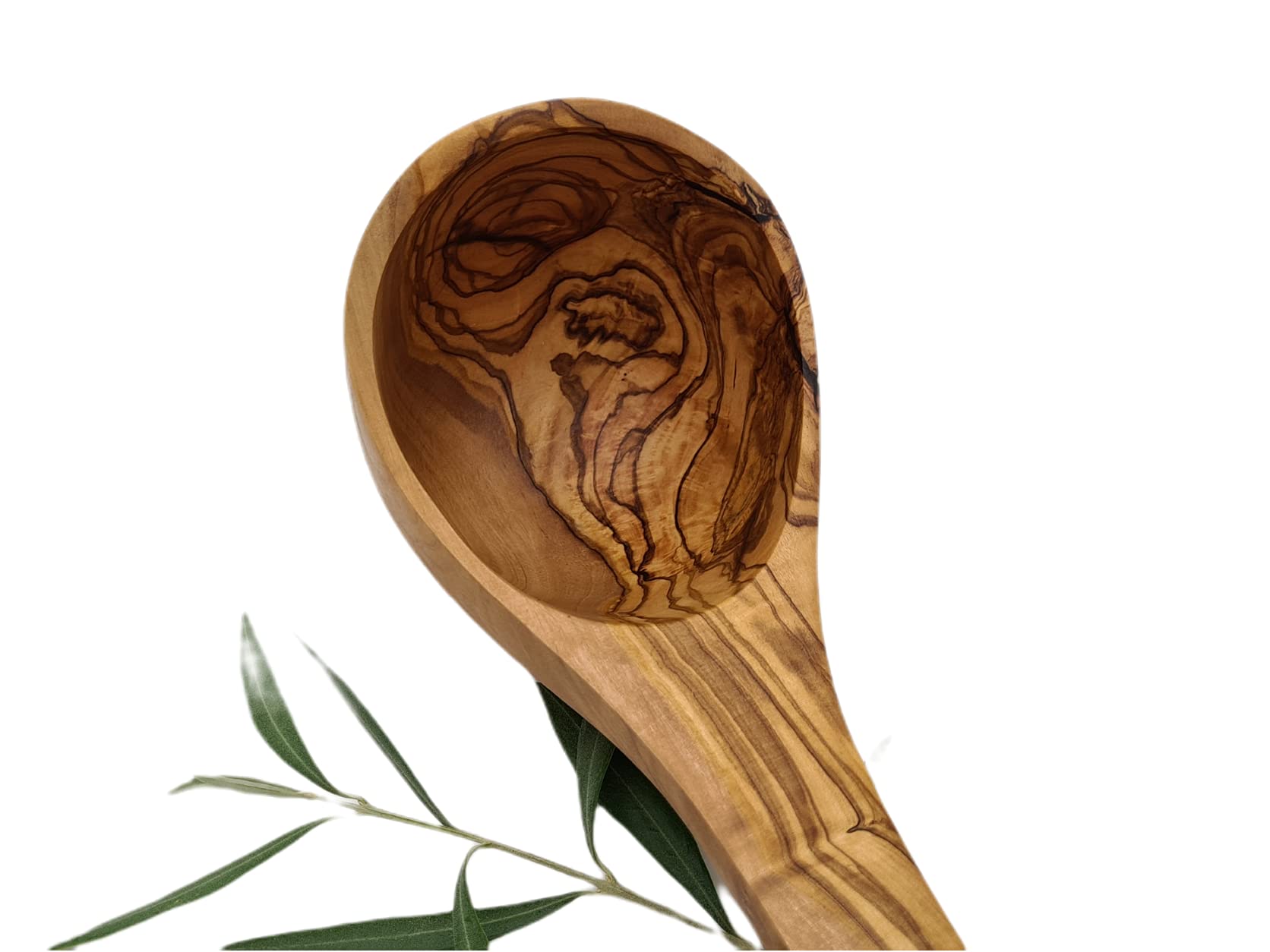 Louche naturelle en bois d'olivier