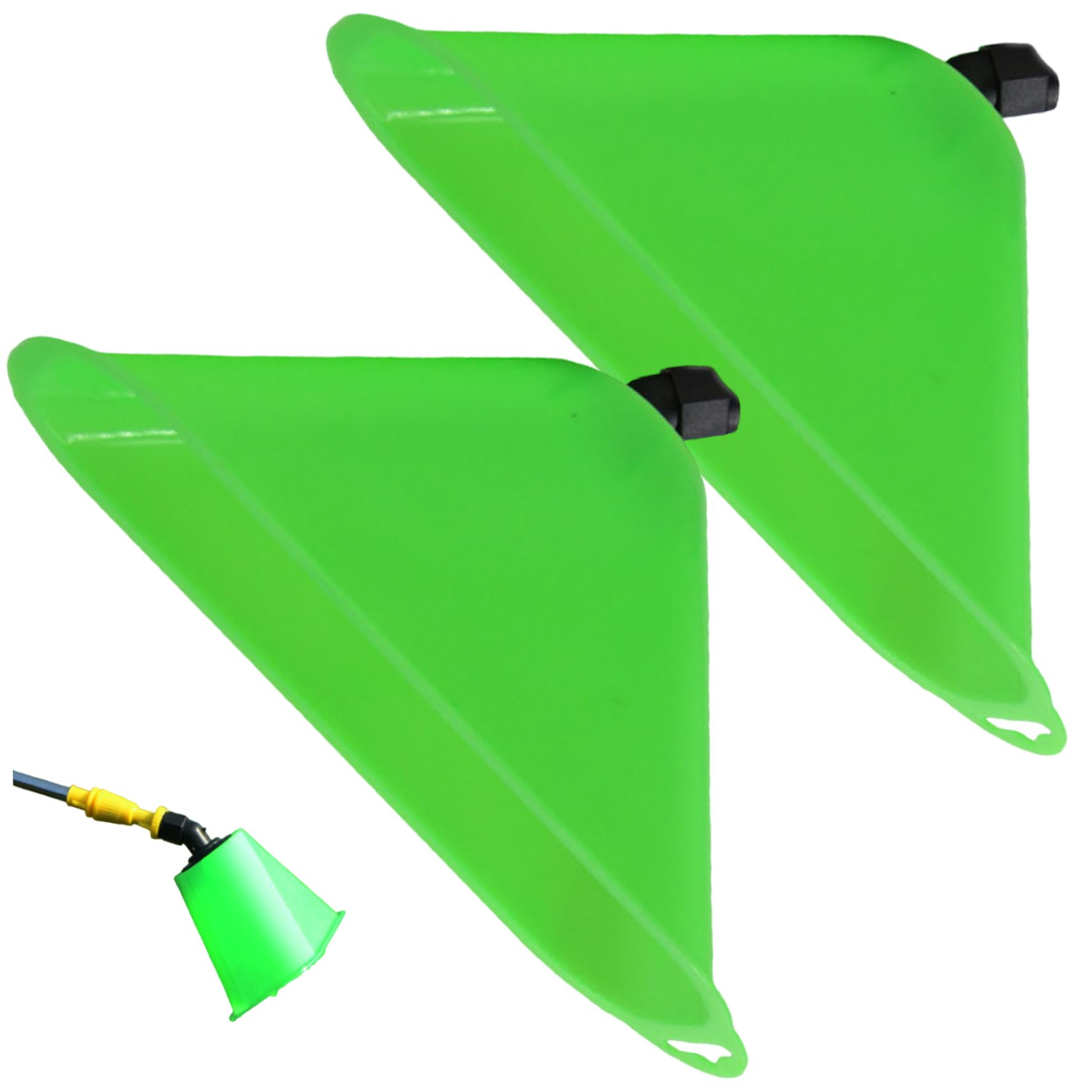 Sprayer Windproof Cover 2Pcs Horn Shaped Fan โ Weed Sprayer Wind Hood Nozzle Replacement for Outdoor Garden Yard