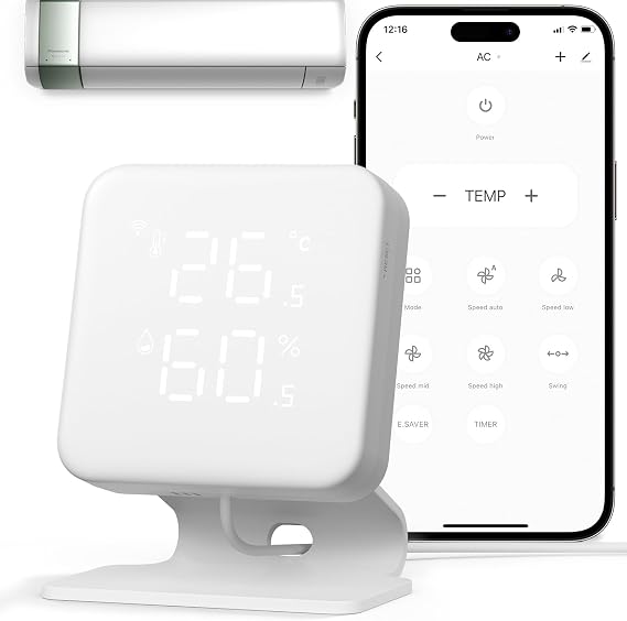 VENZ Smart Air Conditioner Controller, WiFi IR Remote Control for Mini ...