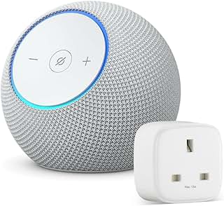 Amazon Echo Dot Max (newest gen) | Glacier White + Amazon Ba