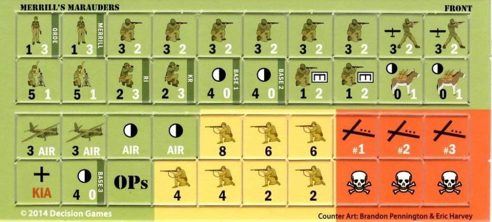 DG: Merrill's Marauders, Commandos in Burma 1943-1944, Boardgame