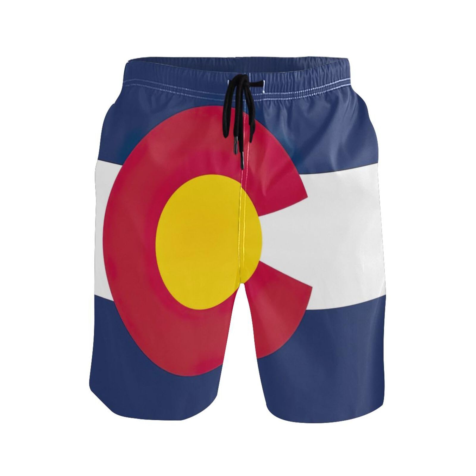 Verano Pantalón Corto Bandera del Estado De Colorado Deportivos Hombres Short Casual Bañador Hombres Cortogenérico Trajes De Baño Hombre para Running Uso Diario Playa