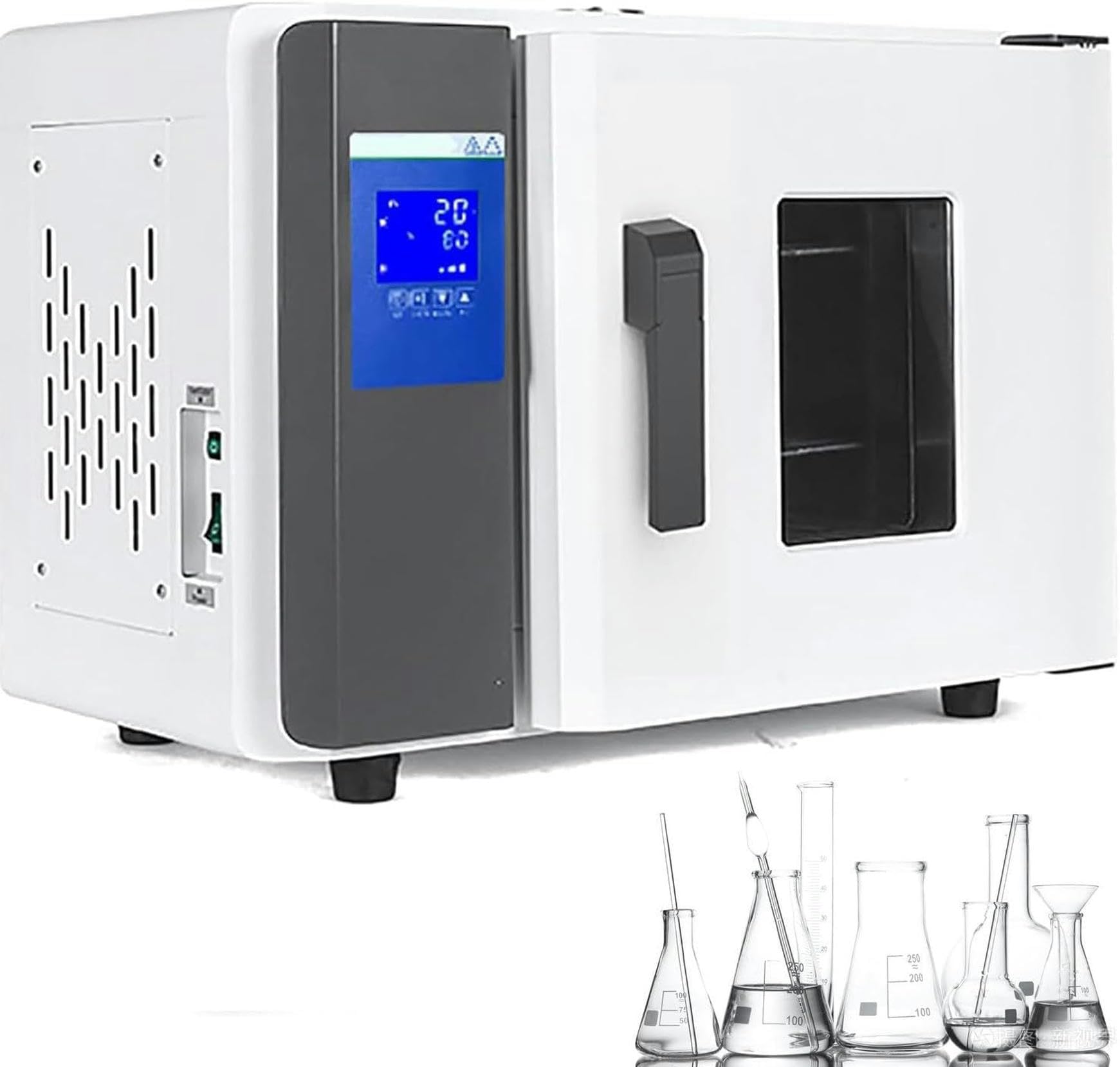 Elektrischer Ofen mit konstanter Temperatur, 15,6 l Labor-Trocken- und Heizofen, 220 V/RT + 5–300 ℃ mit steuerbarem intelligenten Instrument, 600 W Laborkeimform für mikrobielle Samen