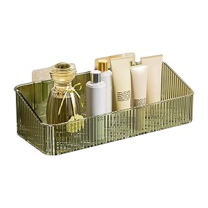 jiahesuw Adhesive Shower Caddys Bath Organizers with Large Capacity Not Drilling Bathroom Organizers Shelves Kitchen Racks