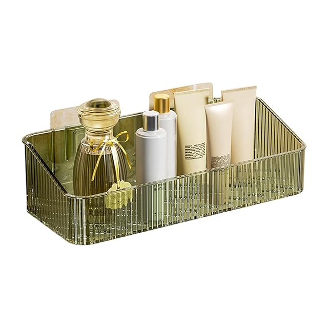 jiahesuw Adhesive Shower Caddys Bath Organizers with Large Capacity Not Drilling Bathroom Organizers Shelves Kitchen Racks