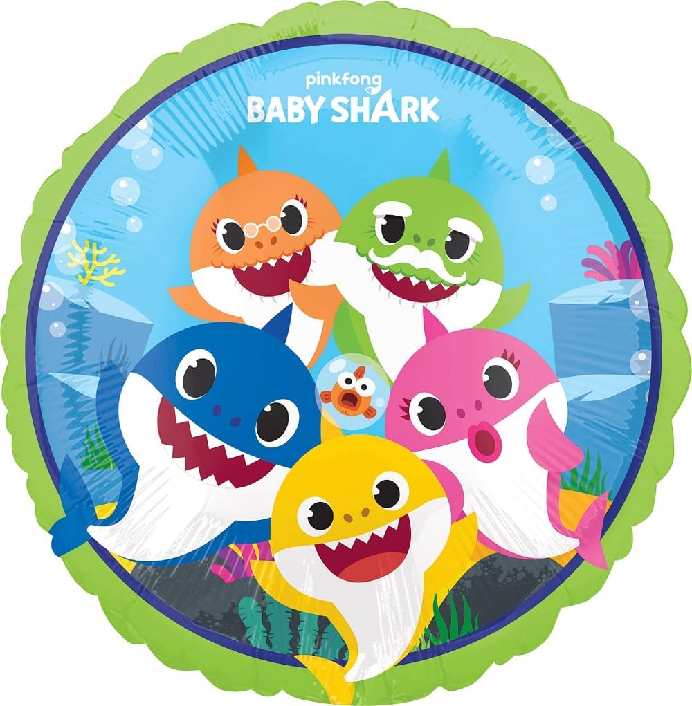 Anagram Baby Shark Boy 1st Birthday Party Supplies Balloon Bouquet Decorations
