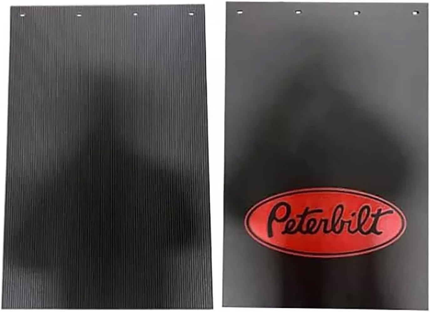Peterbilt Trucks 24" x 36" Black & Red Proflex Rubber Semi Truck Mud Flaps-Set