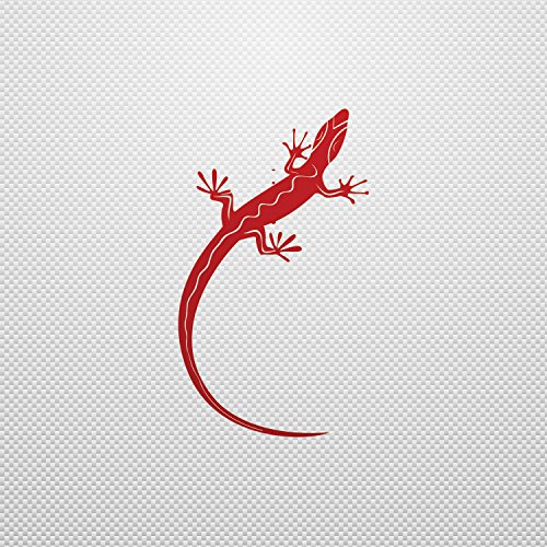 Stickers Decal Lizard Gecko Weatherproof Motorbikes Activity Permane Dark_Red (12 X 6.96 In)