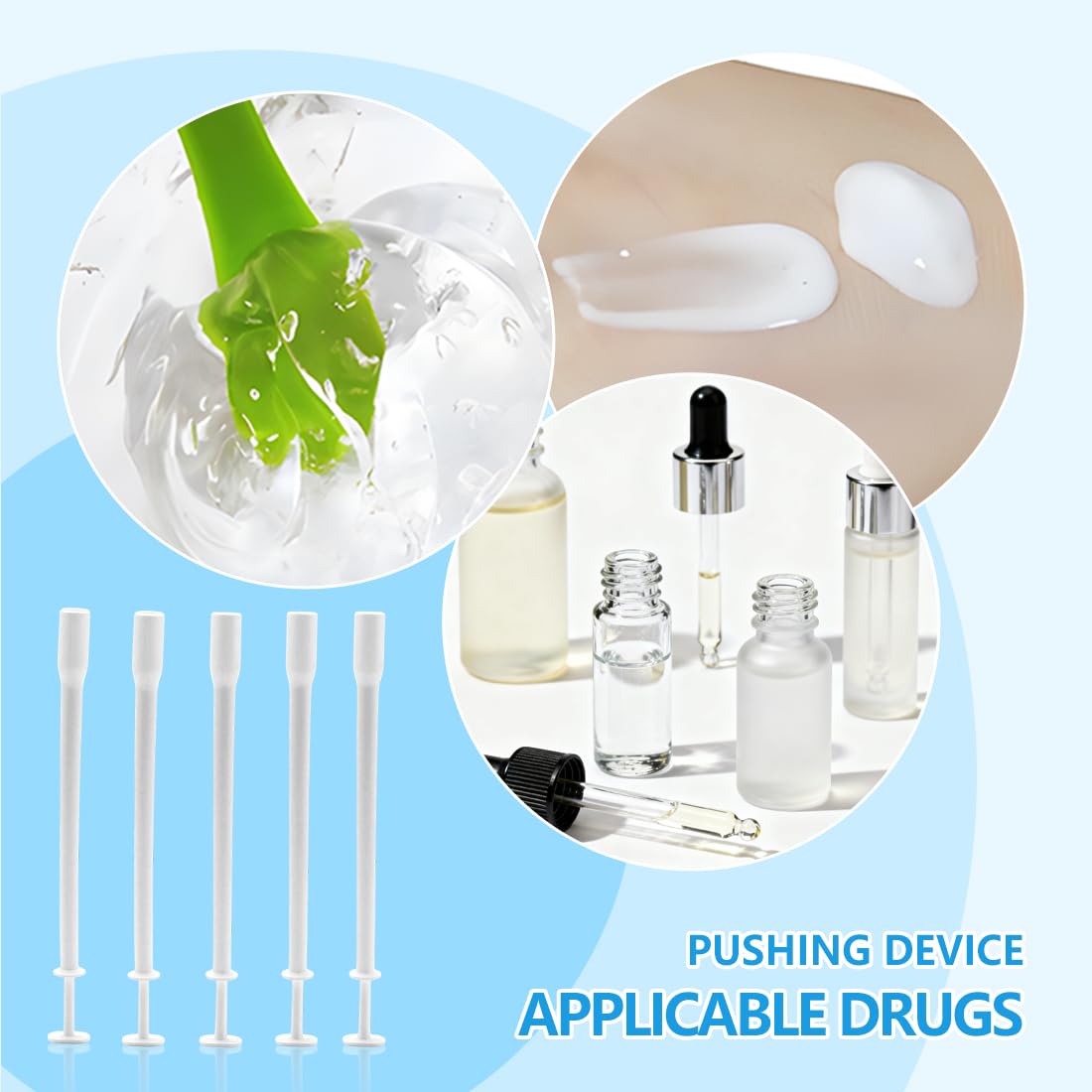 Applicatori Vaginali 10 Pezzi, Compatibili con Ovuli, Creme e Gel