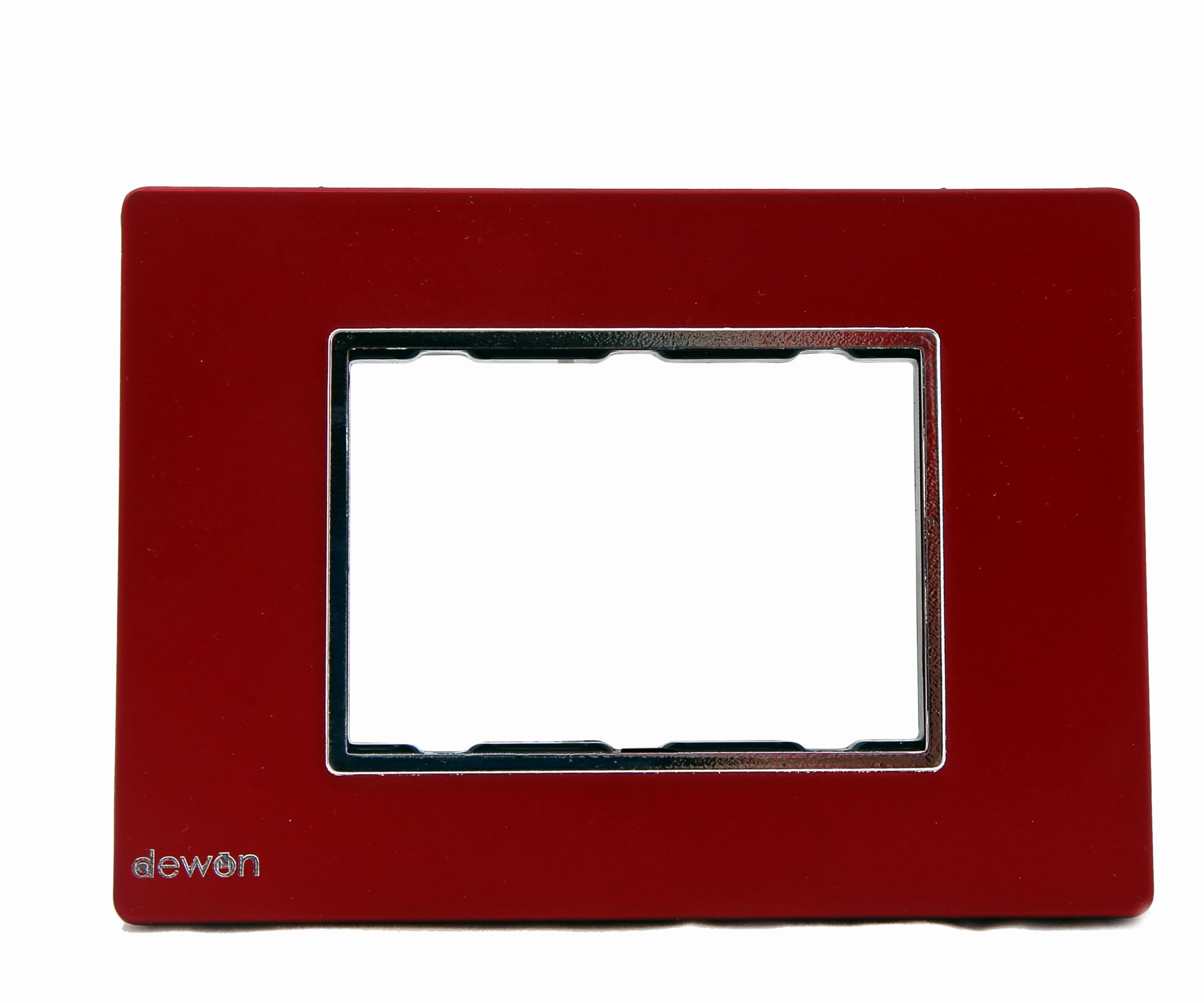 4-Module Switch Plate – Red Metallic Finish, Durable Polycarbonate, Easy Installation-image-48
