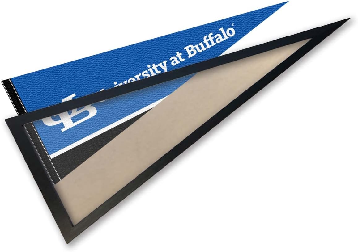 College Flags & Banners Co. University at Buffalo Wordmark Pennant and Wood Frame